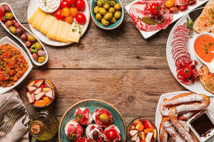 repas espagnol et tapas de Noël