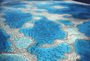 La Grande Barrière de Corail vue du ciel